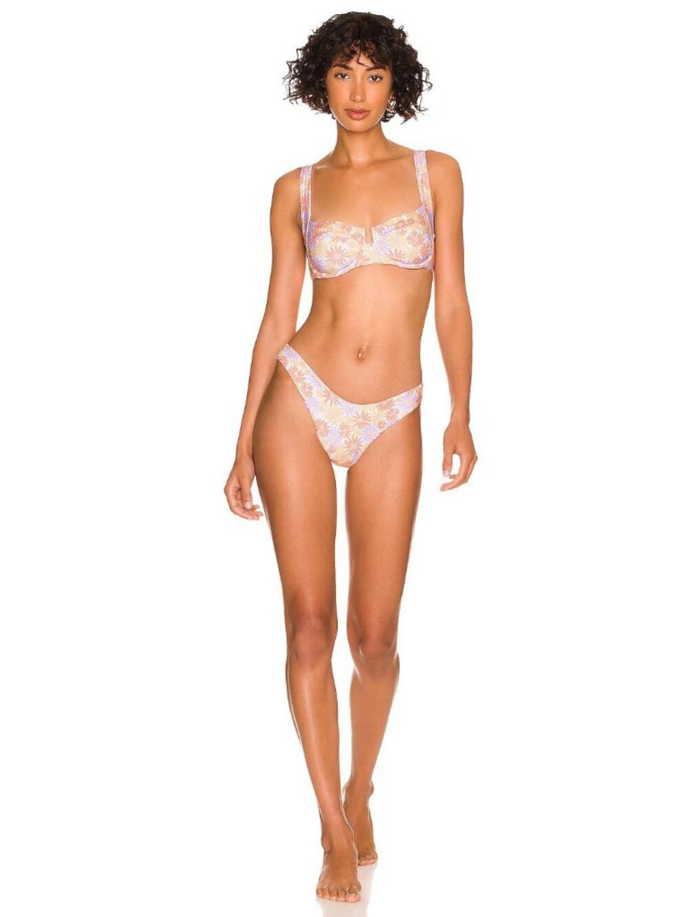L*Space Cabana Bitsy Bikini Bottom in Oopsie Daisy XSmall New Womens